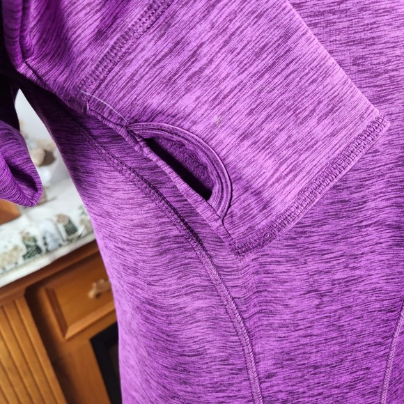 Eddie Bauer Activewear Diagonal Zip Neck Top Size M - Picture 4 of 5